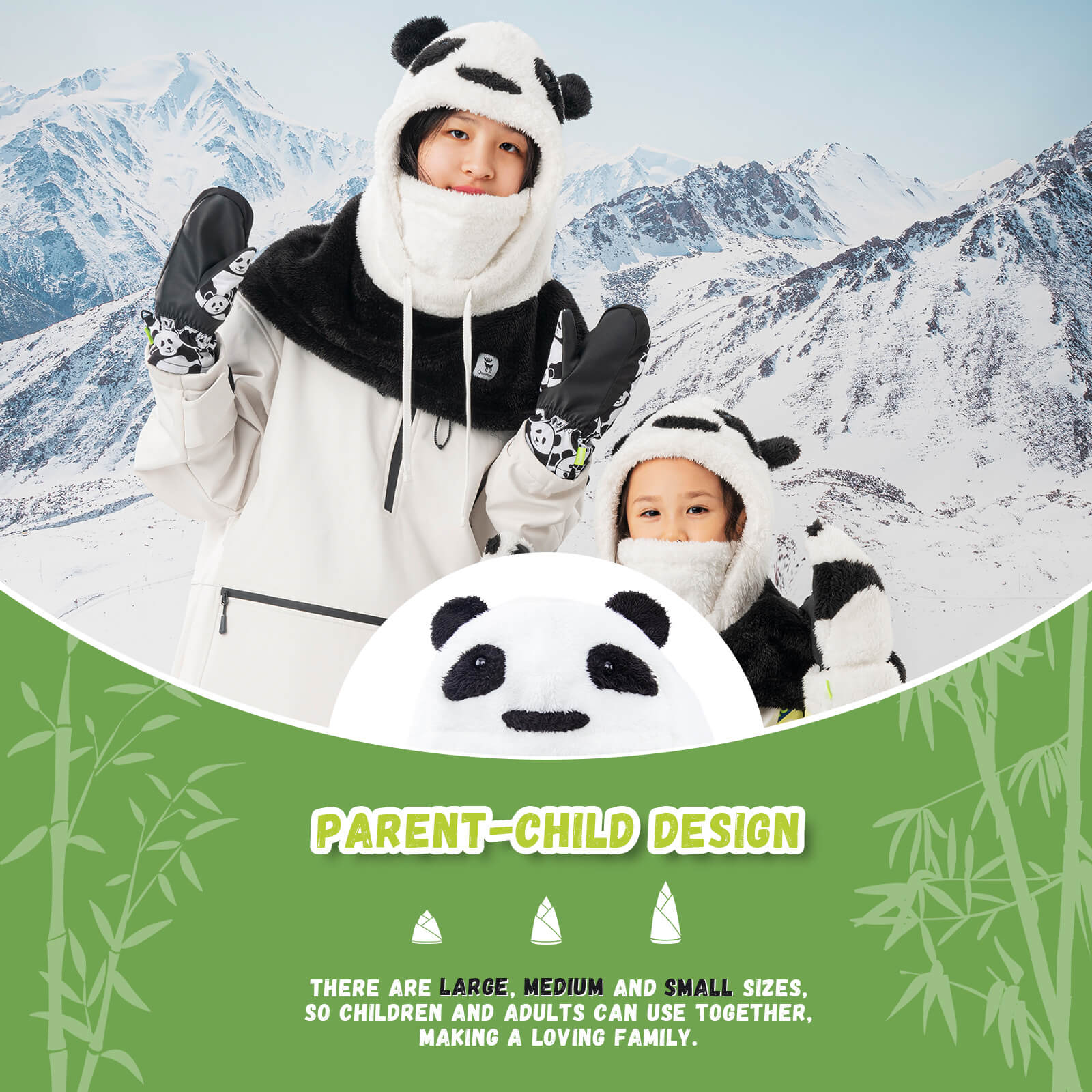 Qunature Panda Head Cover for Kids and Adults - OVERLANDERS Outfitter