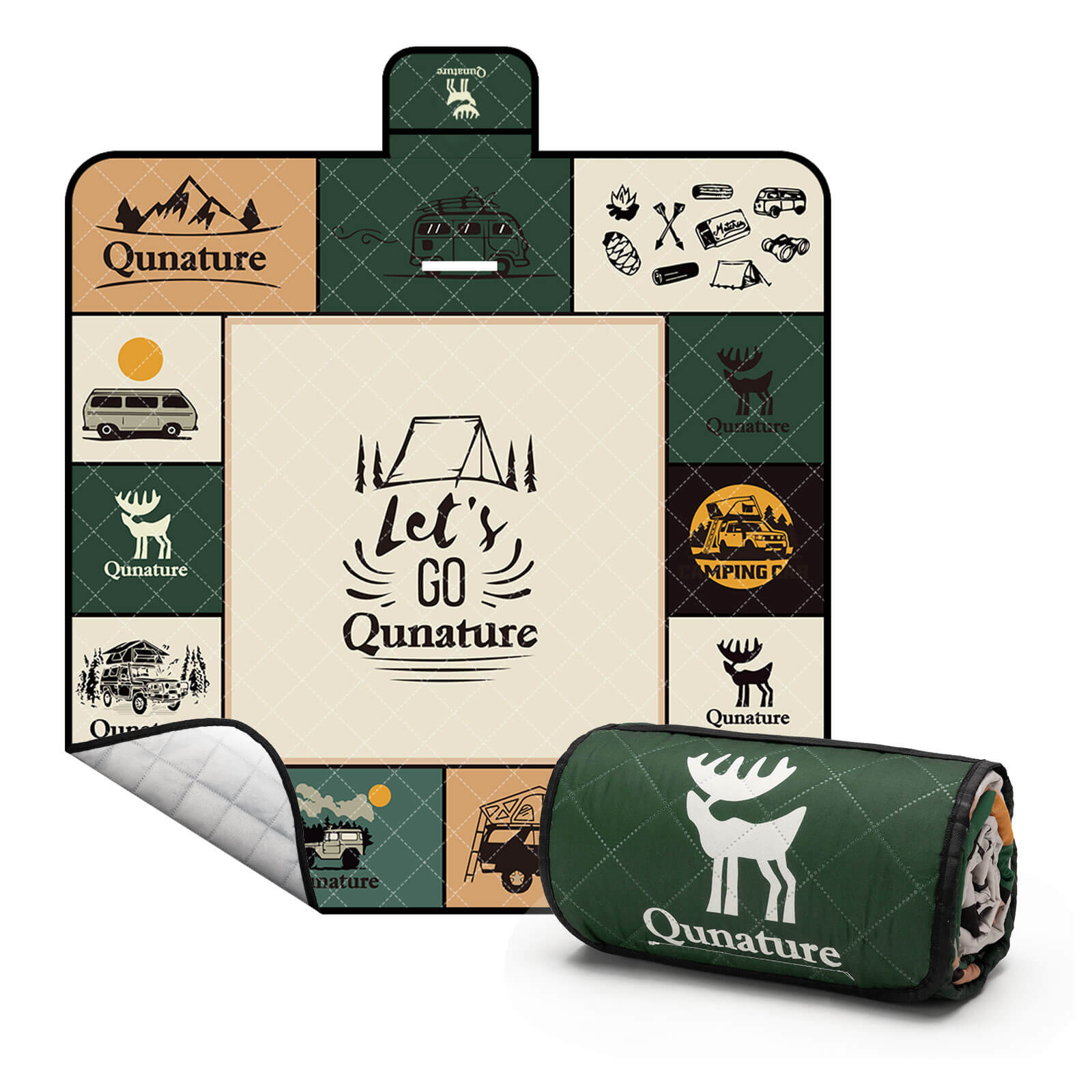 Qunature Picnic Blanket for 6-8 People - OVERLANDERS Outfitter