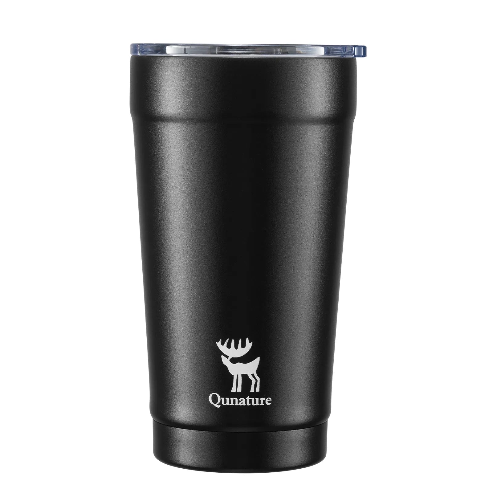 Stainless steel Qunature Global coffee cup with eco-friendly design and 6-hour thermal insulation for hot and cold beverages.