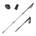Qunature Global ultra-light 3-section trekking pole in a natural outdoor setting, showcasing its lightweight design and features.