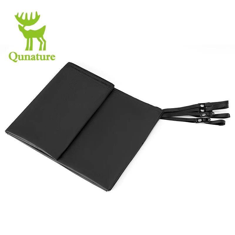 Qunature Global waterproof double-floor camping pad made of lightweight 20D nylon, showing its durable surface and compact design.