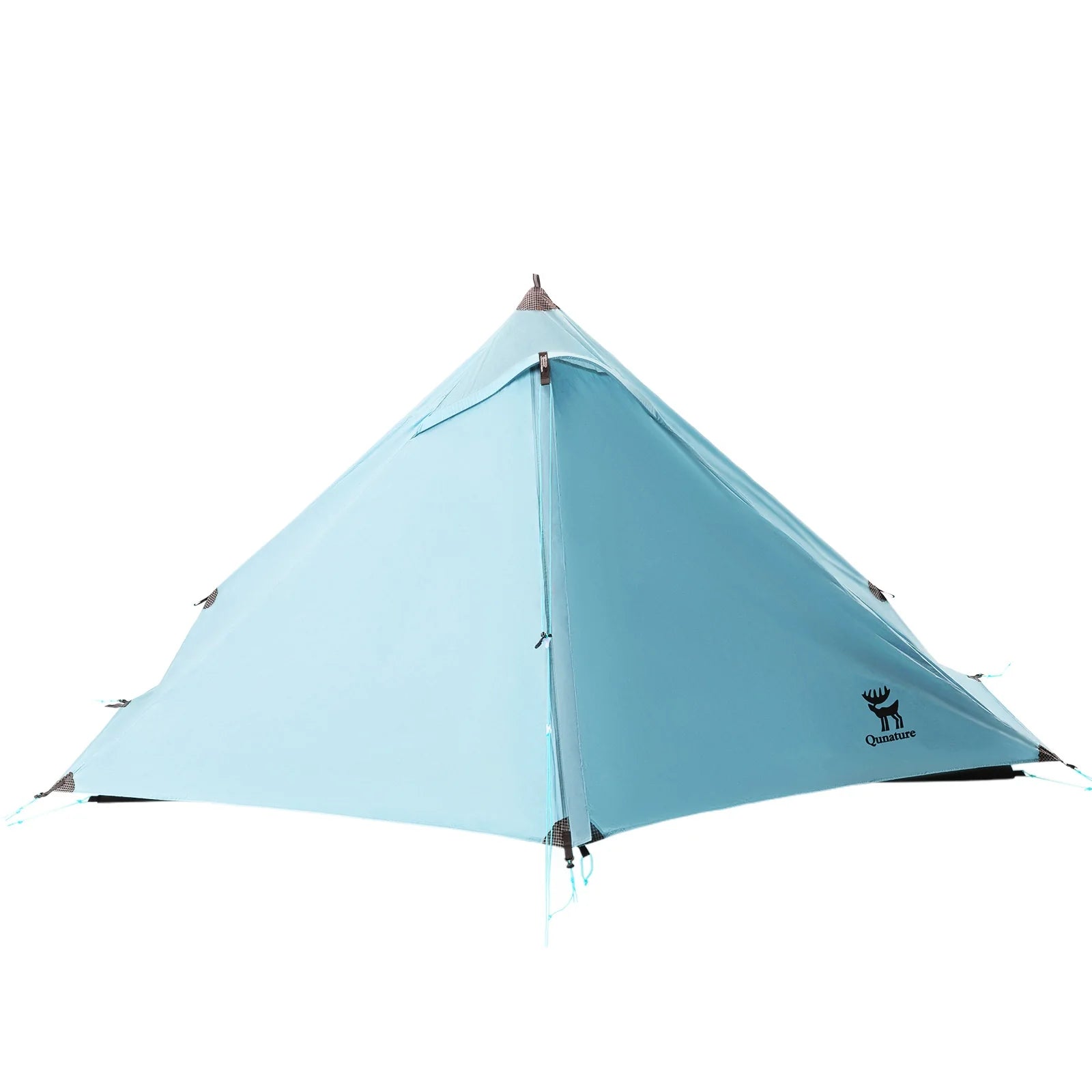 Qunature Global ultralight rodless rainproof tent set up outdoors, ideal for camping with easy, quick installation in various weather conditions.