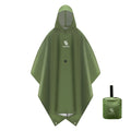 Unisex waterproof raincoat with front pocket, ideal for hiking and outdoor activities, by Qunature Global.