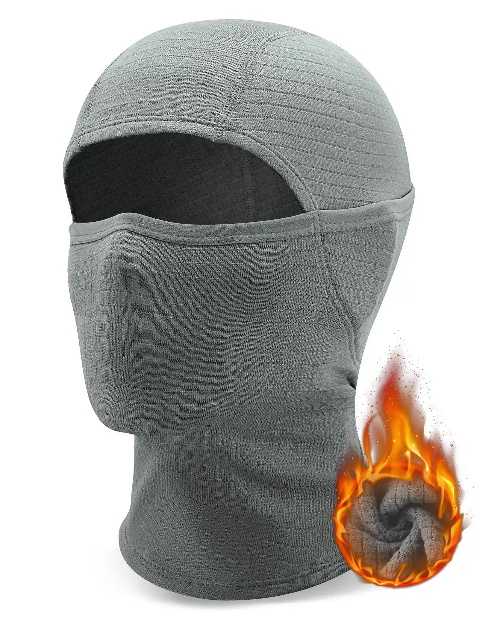 Qunature Global waffle grid hooded mask with full-face cold protection and comfortable fit for head and face coverage.