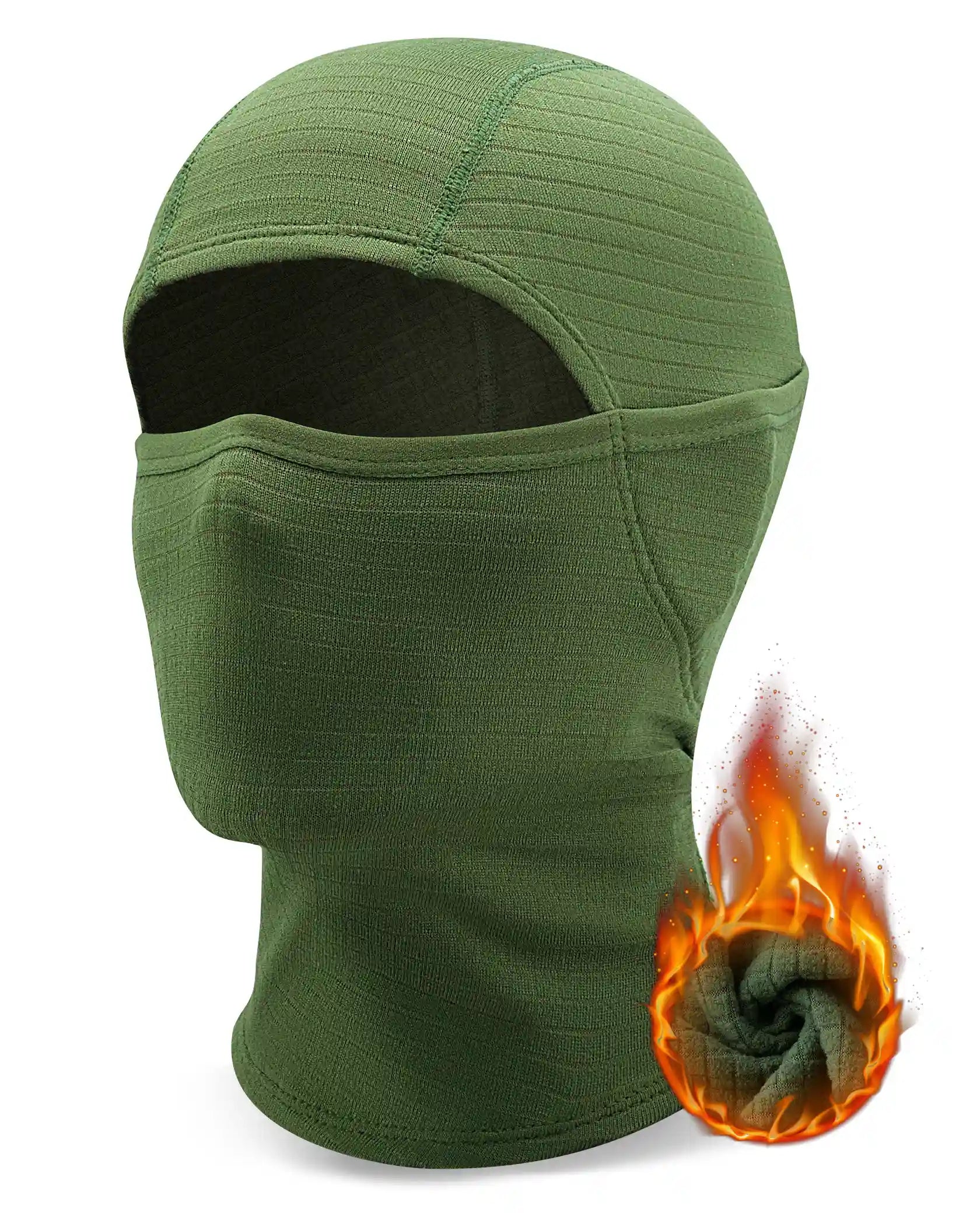Qunature Global waffle grid hooded mask with full-face cold protection and comfortable fit, designed as a head cover for cold weather.