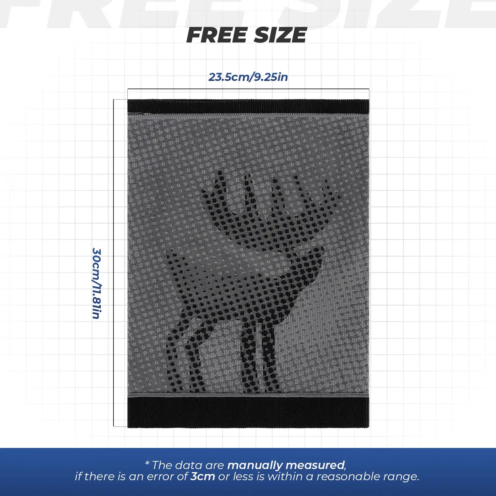 Reindeer series warm ski face mask by Qunature Global, skin-friendly and breathable head cover for winter outdoor activities.