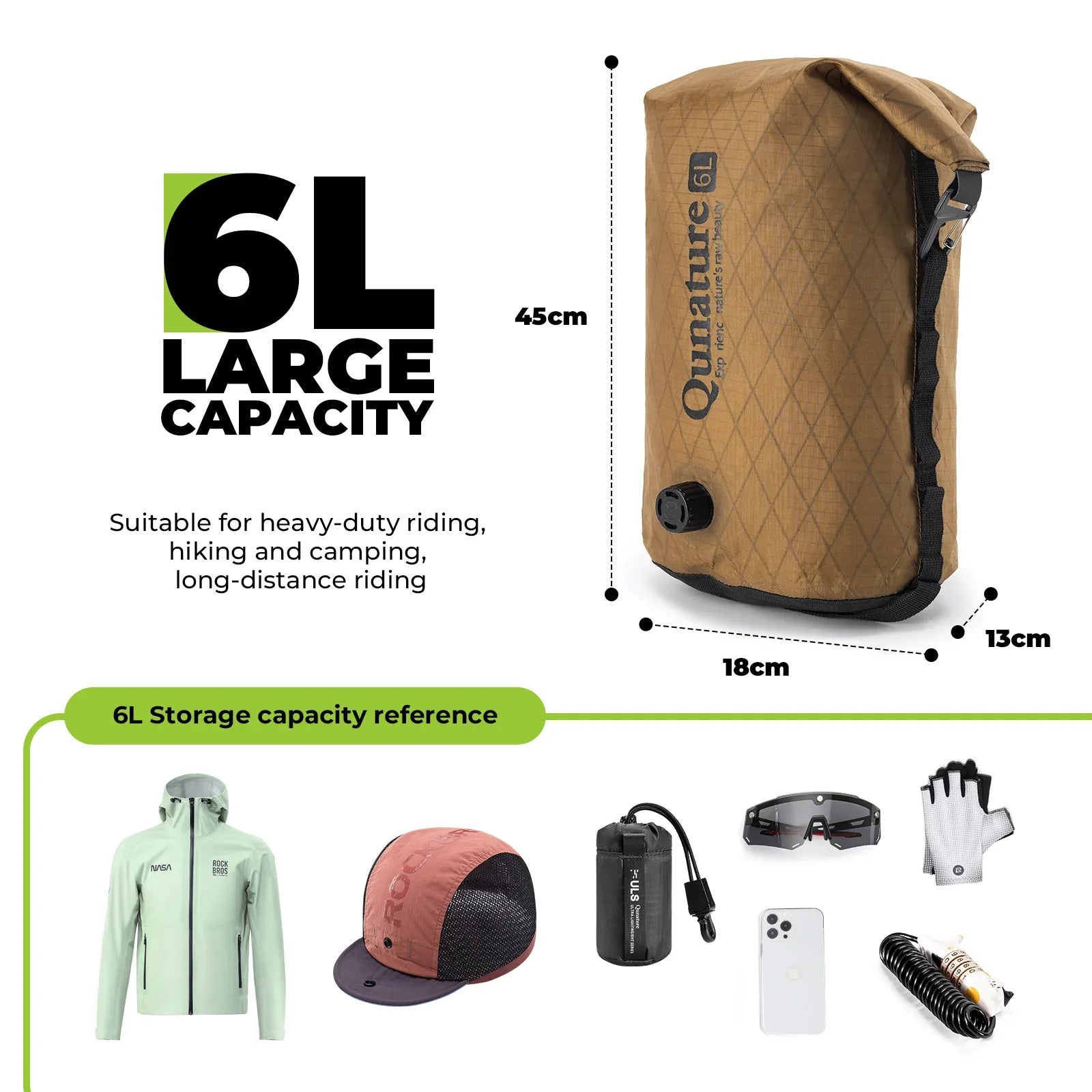 Waterproof Compression Bag for Bikepacking 6L/12L - We The Collective