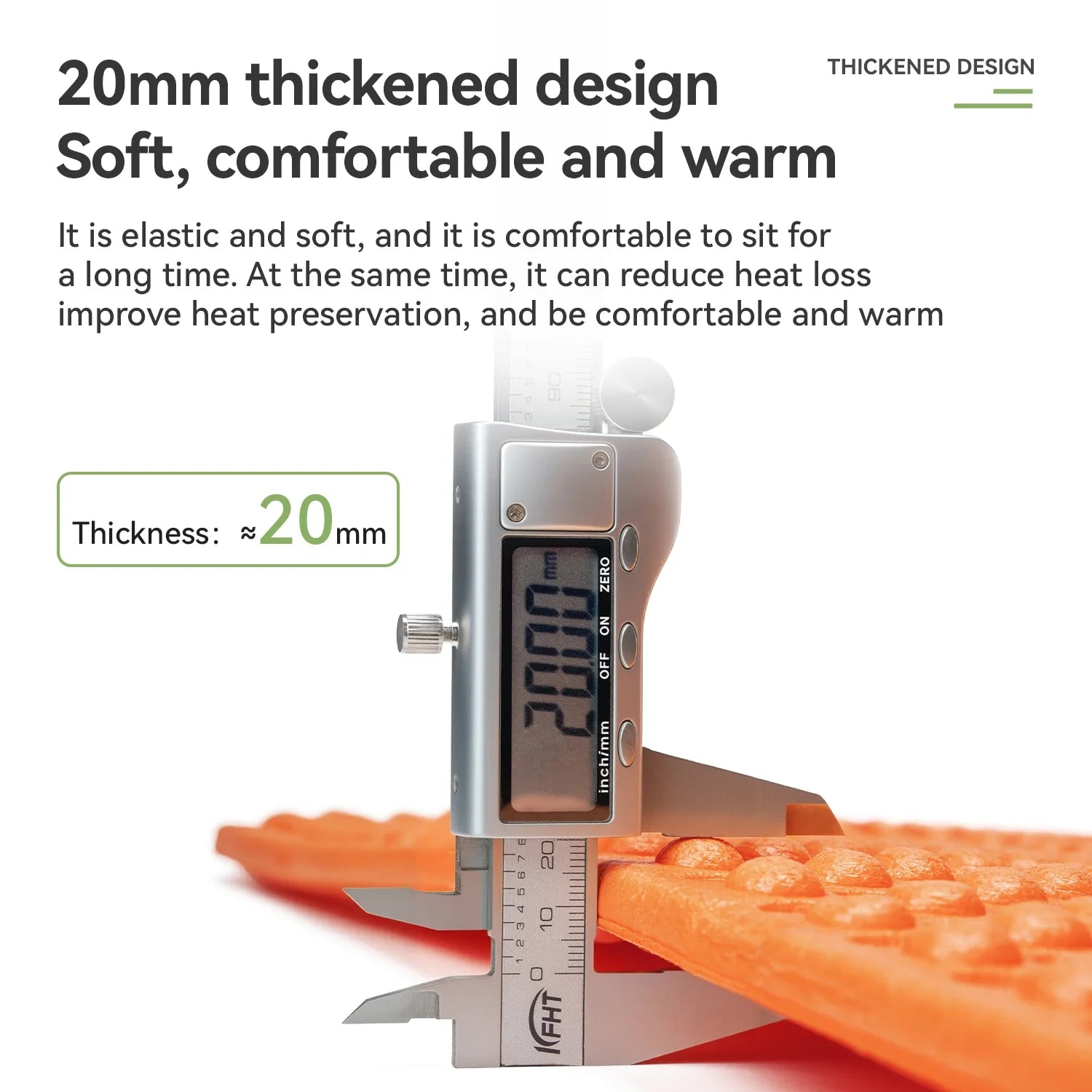 Qunature Global ultralight folding sleeping pad, waterproof with R-Value 1.8, ideal for camping and hiking trips.