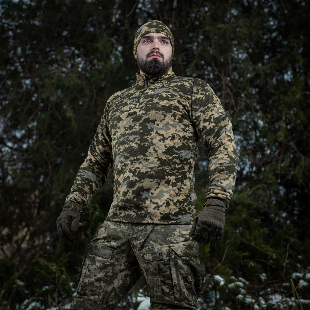 M-Tac Delta Fleece Jacket - Tactical Underwear Top Sweater 1/4 Zip - We The Collective