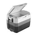 VYSN 58 Quart Portable Electric Camping Car Cooler with handles, compact design, and digital control for outdoor camping use