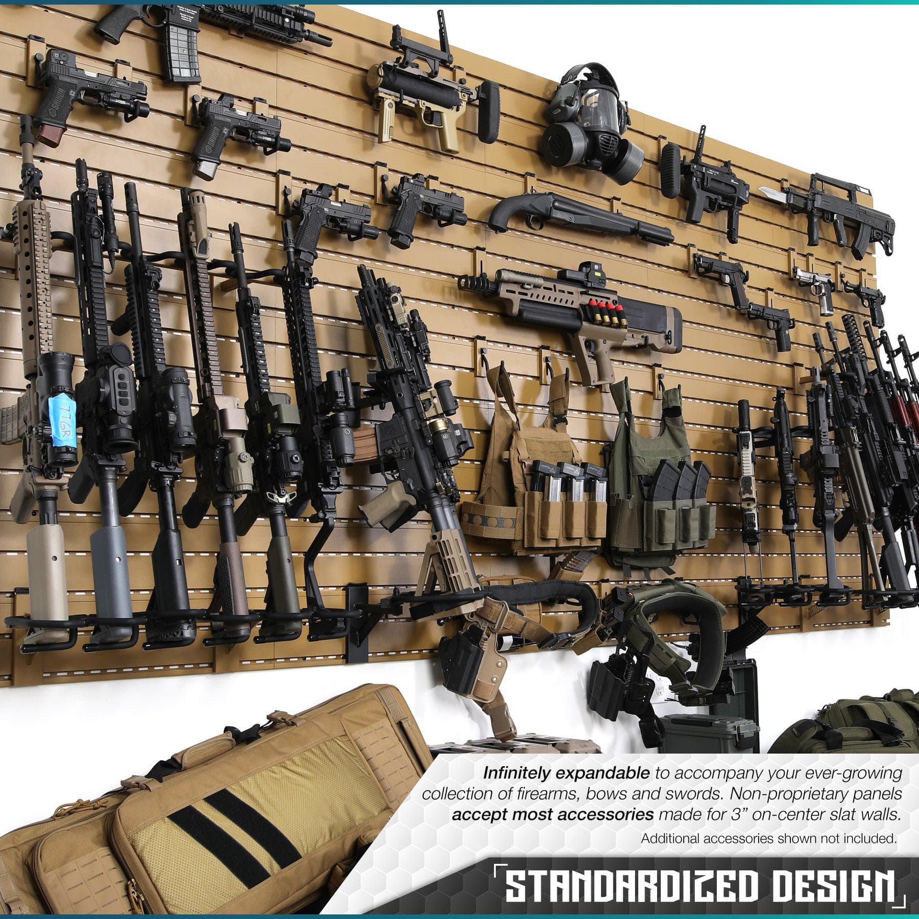 Wall Rack System - 10 Panel and Attachments - We The Collective