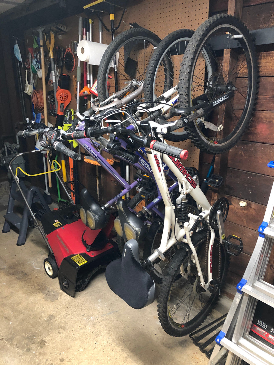 Blackstone Wall Mounted Bike Storage Rack | 4 Bikes | Black - OVERLANDERS Outfitter