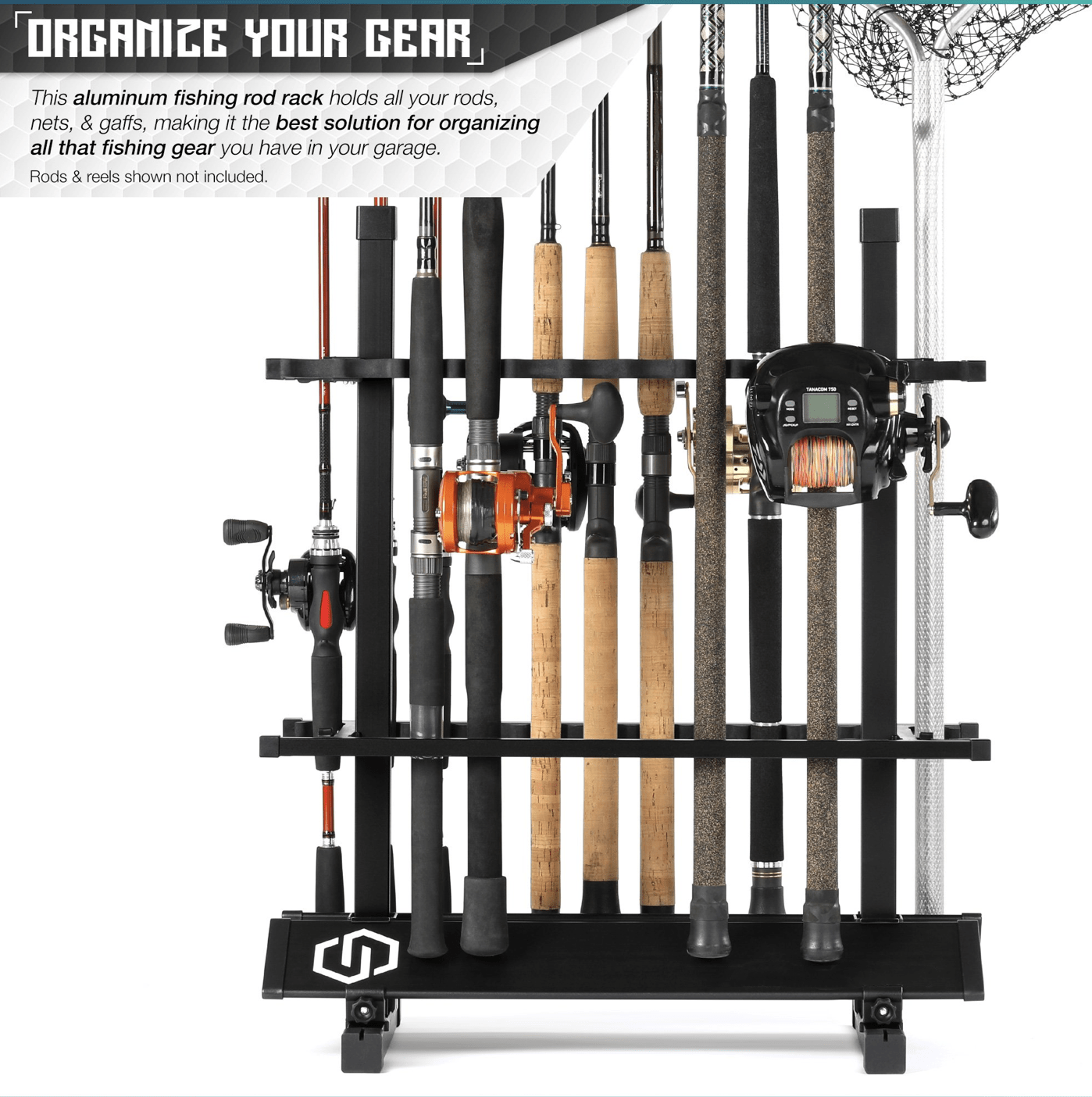 Fishing Pole Aluminum Rack (3 Sizes) - We The Collective