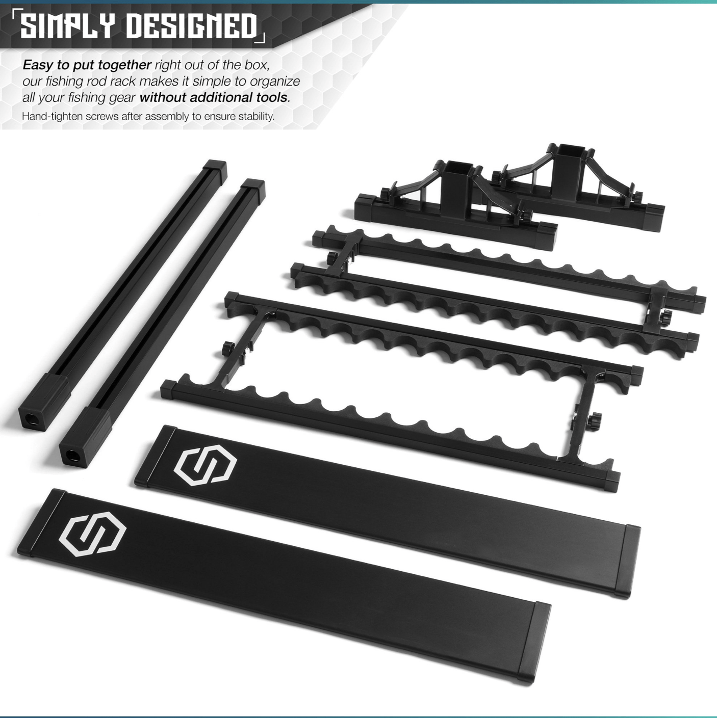 Fishing Pole Aluminum Rack (3 Sizes) - We The Collective