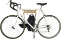 Rado Racks Roadie bike shelf rack mounted on wall for easy bike storage and organization.