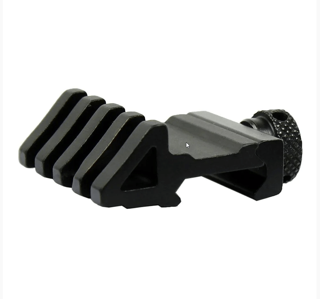 SFT2 Tactical 45-degree offset rail mount quick release for Picatinny and Weaver rails on firearm accessory.