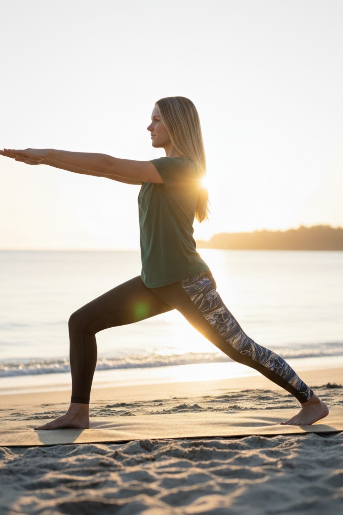 Rainbow Ridge Pocket Leggings by FisheWear featuring vibrant rainbow patterns and convenient side pockets for comfort.