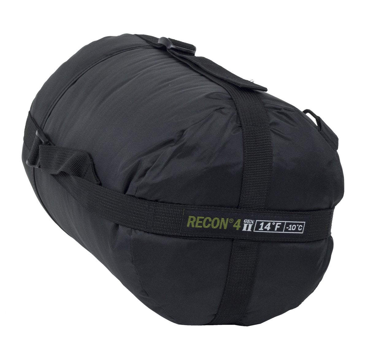 Elite Survival Systems Recon 4 sleeping bag with insulated shell, designed for cold weather camping, rated to 14°F.