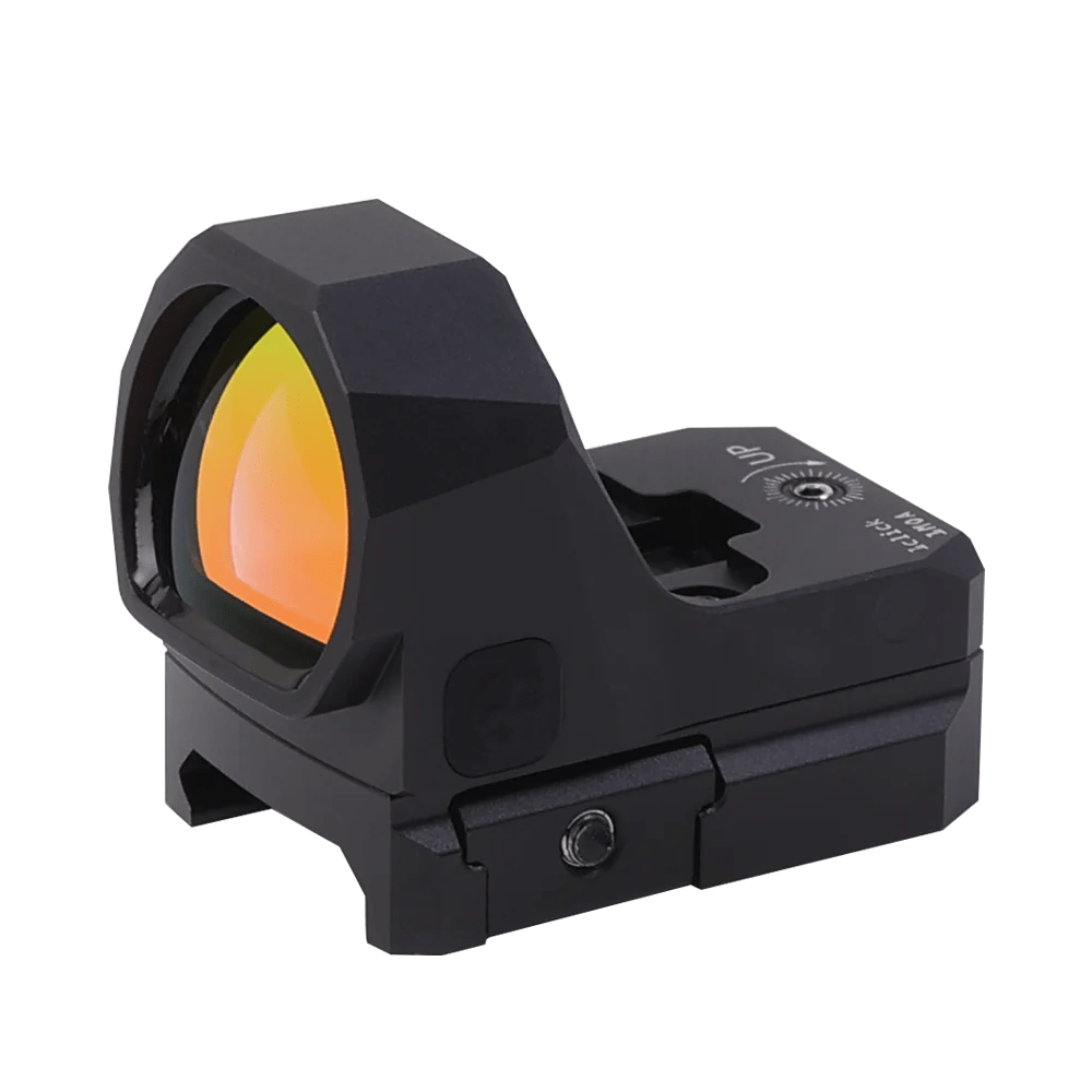 SFT2 Tactical Regulator MRS red dot sight with a sleek design and adjustable settings for precision aiming.