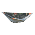 Hanging High Hammocks REM Hammock with bug net, cinch buckles, ridgeline organizer, underquilt clips, and heavy-duty straps.