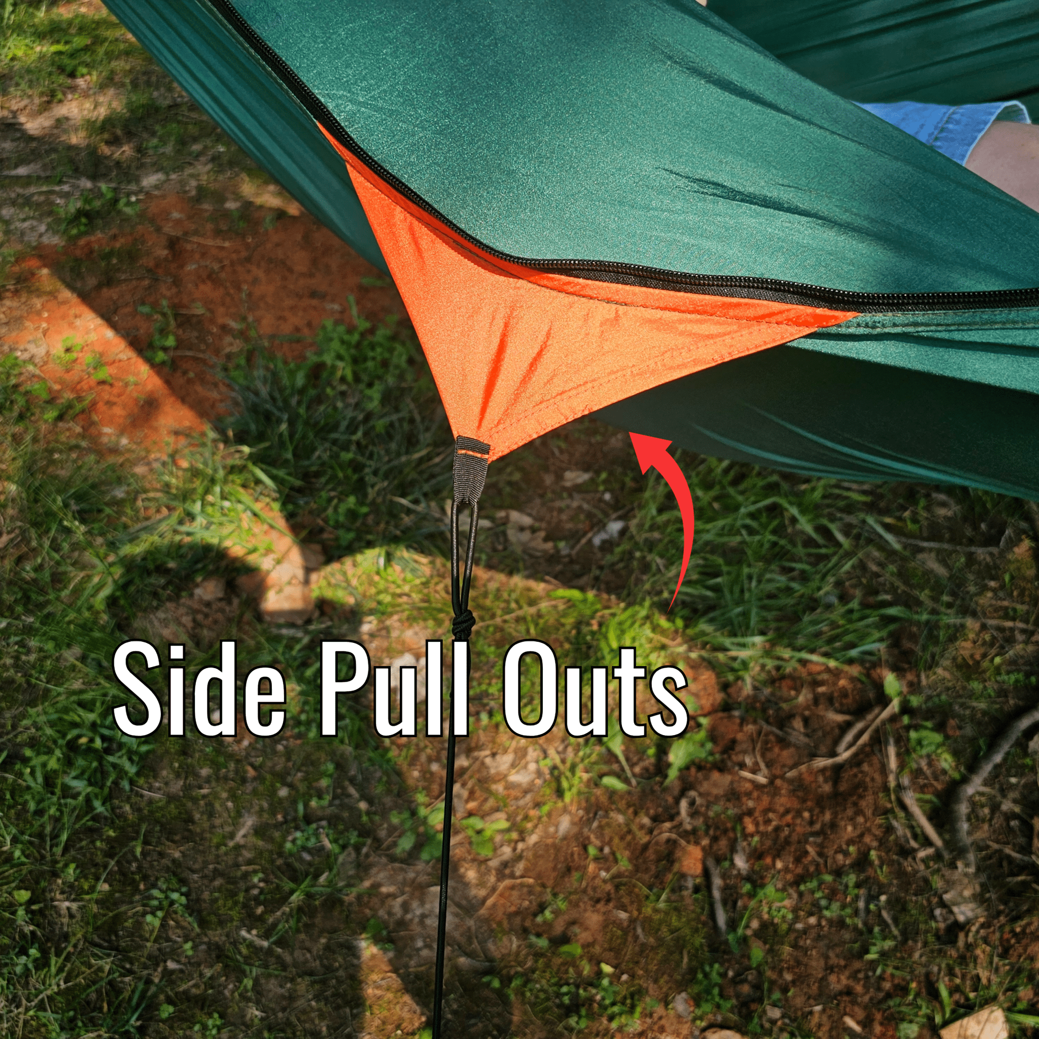 Hanging High Hammocks REM Hammock complete sleep system with bug net, cinch buckles, ridgeline organizer, underquilt clips, and straps.