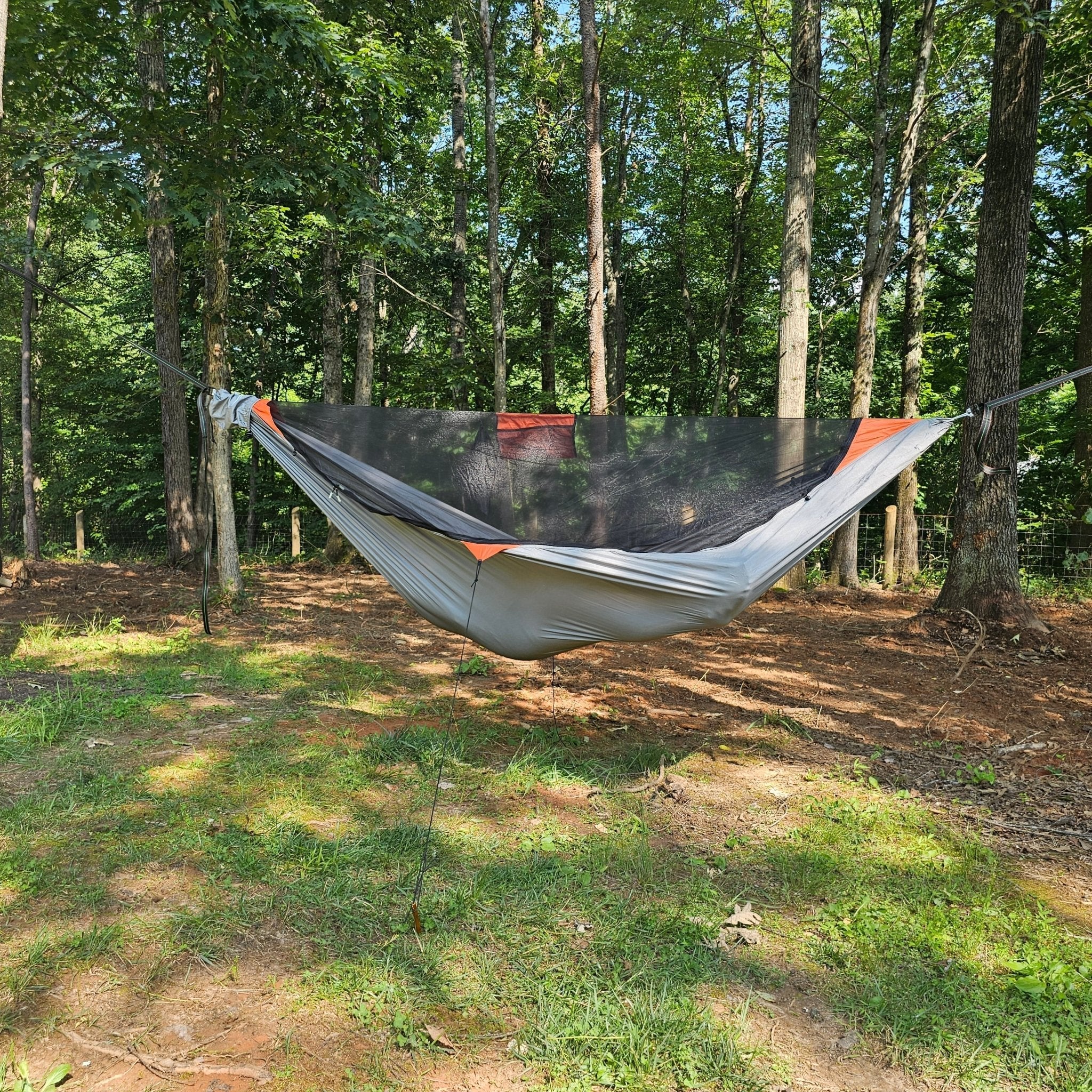 Hanging High Hammocks REM Hammock complete sleep system with bug net, cinch buckles, ridgeline organizer, underquilt clips, and straps