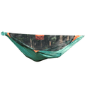 Hanging High Hammocks REM Hammock Complete Sleep System with bug net, ridgeline organizer, underquilt clips, and hanging straps.