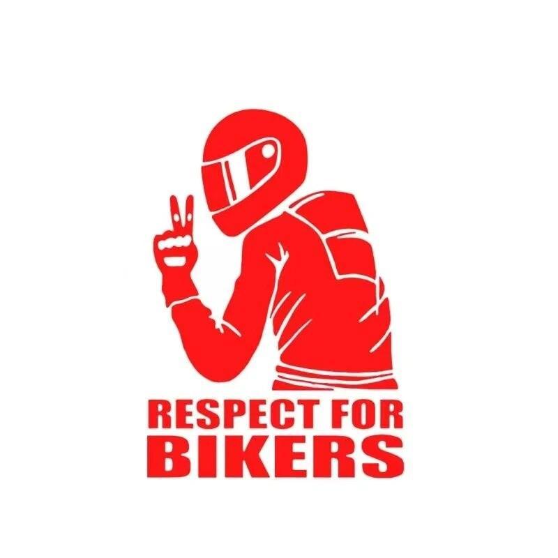 Set of Respect Bikers stickers from Bean's Moto Booth featuring bold motorcycle-themed designs for biking enthusiasts.