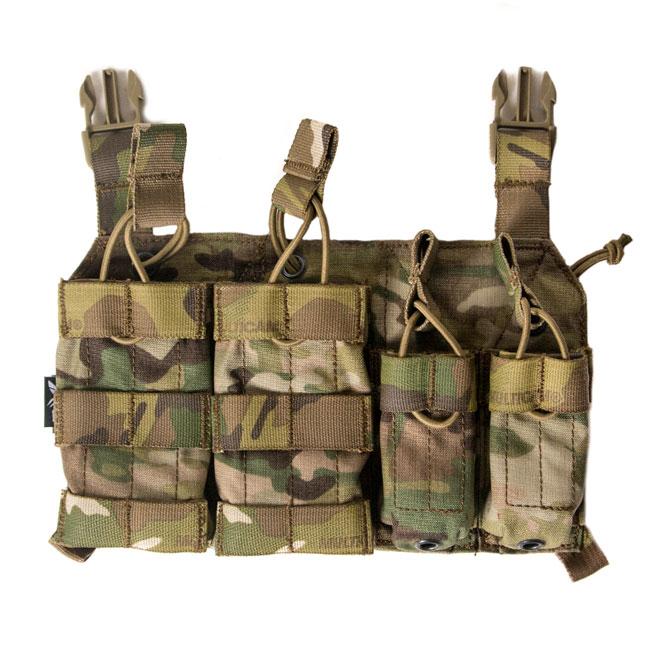 HCC Tactical Response Placard featuring tactical gear with adjustable straps and multiple attachment points.