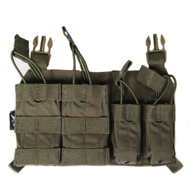 HCC Tactical Response Placard featuring tactical gear layout with pockets and attachment points for efficient organization.