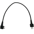 HCC Tactical Right Angle U173 comms cable for hearing protection and communication devices, shown connected to Ops-Core gear.