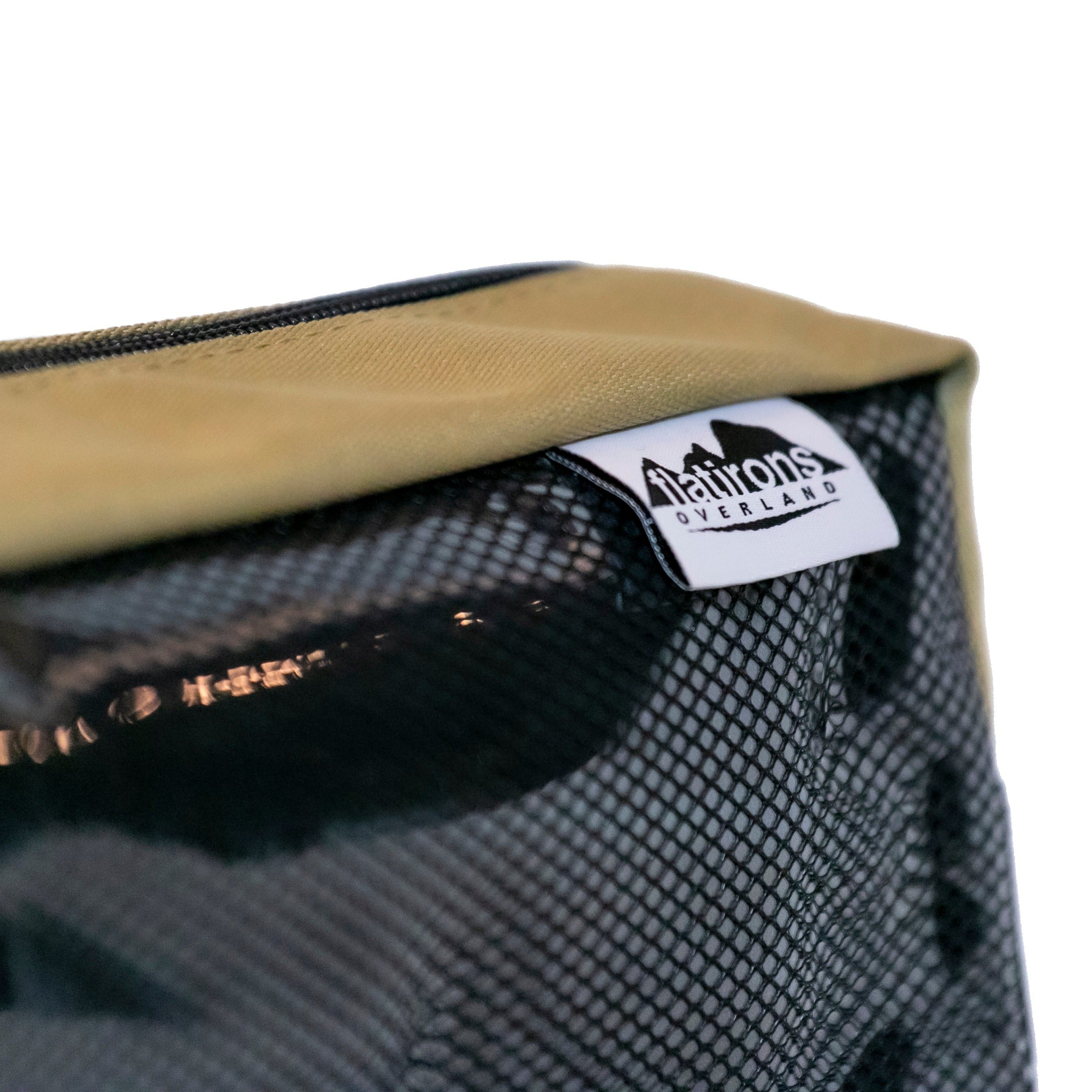 Flatirons Overland RiPouch™ Velcro Bag in standard size (4x12 inches) with durable Velcro closure, shown rolled up.