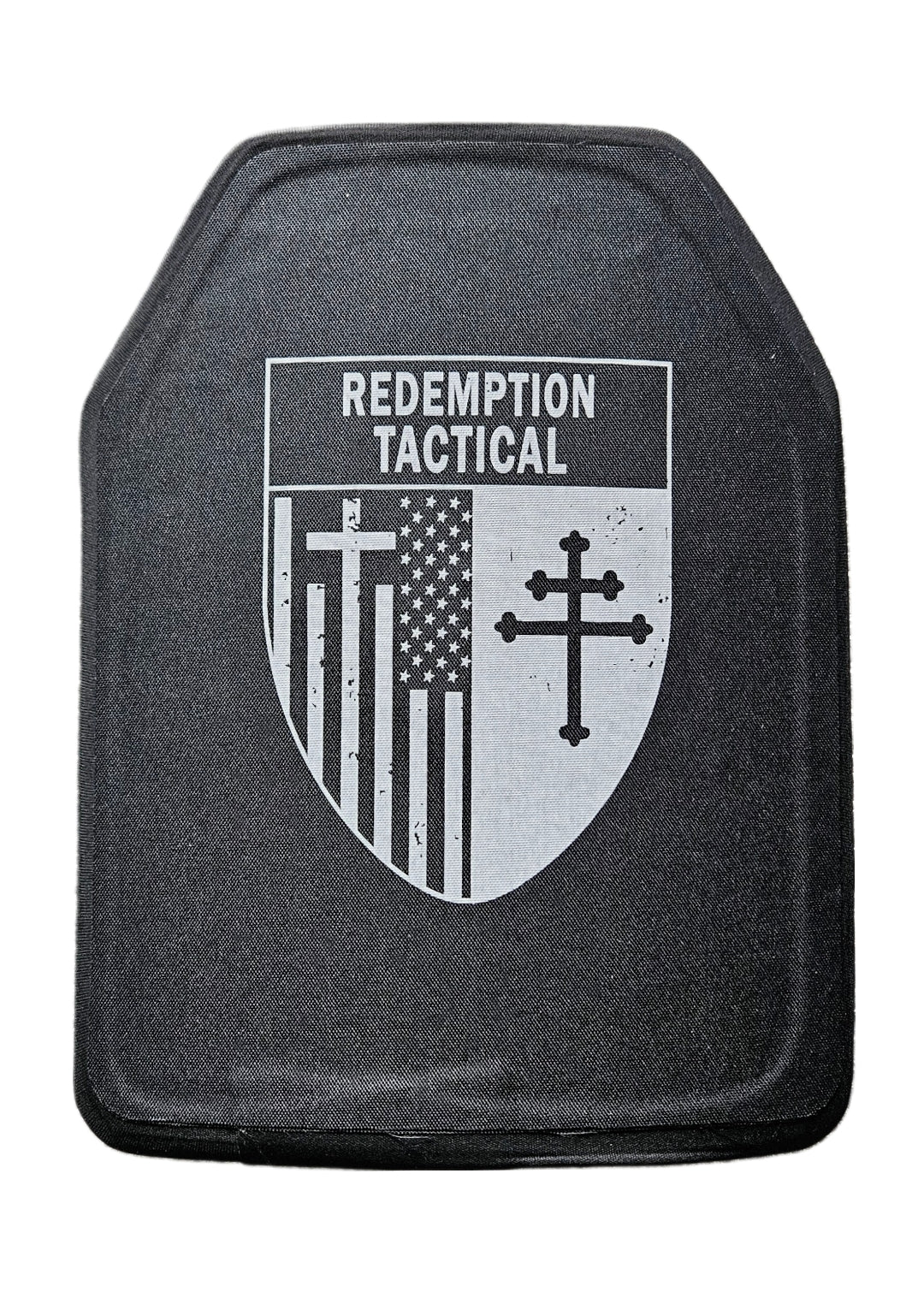 Redemption Tactical BIG BOY Crusader 2.0 XL armor vest with lightweight Level IV ceramic front and back plates, tactical protective gear.