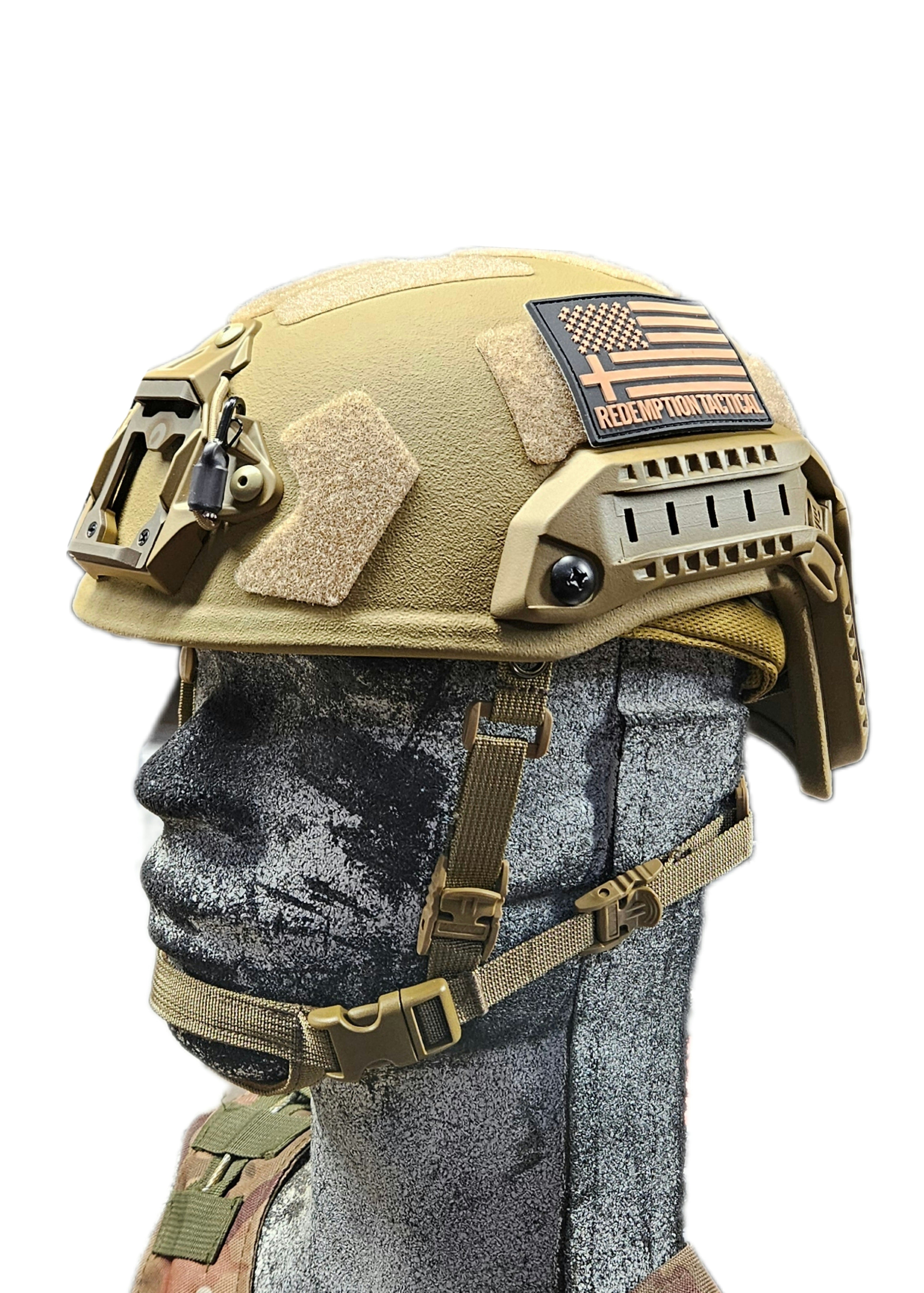 Ballistic Helmet RT2 High Cut Helmet: Tested to LEVEL IIIA (Included Arc Rails, Padding, Straps) - We The Collective