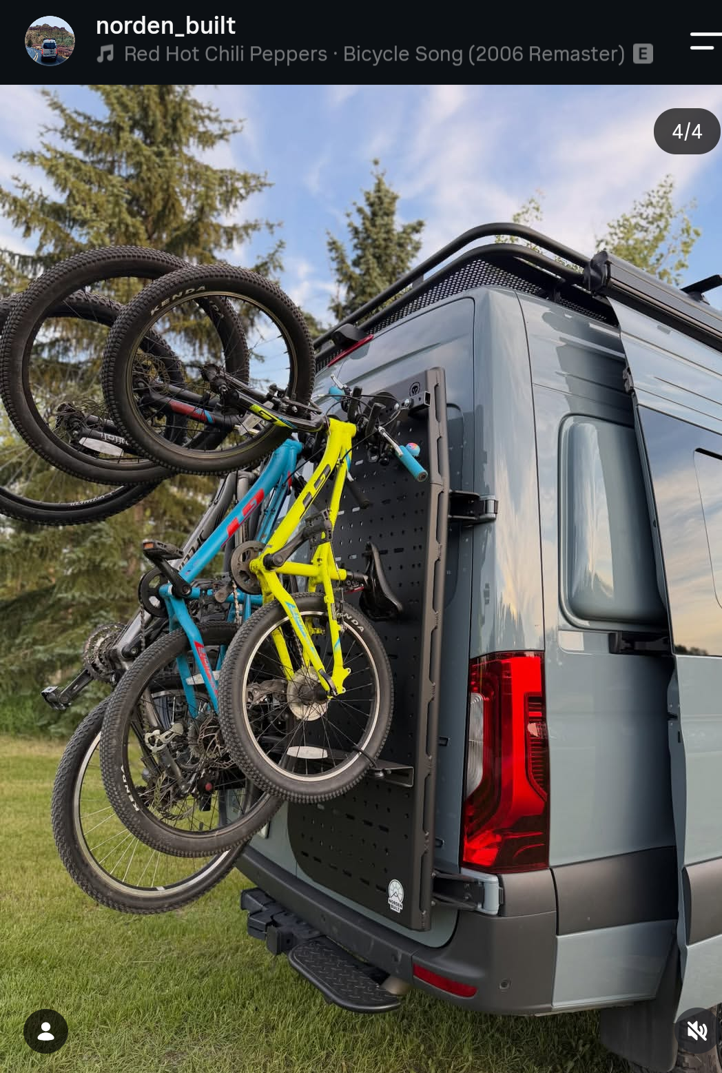 Bike Rack Kit for Van Cargo Molle Panel Lolo Racks Rad Lad - OVERLANDERS Outfitter