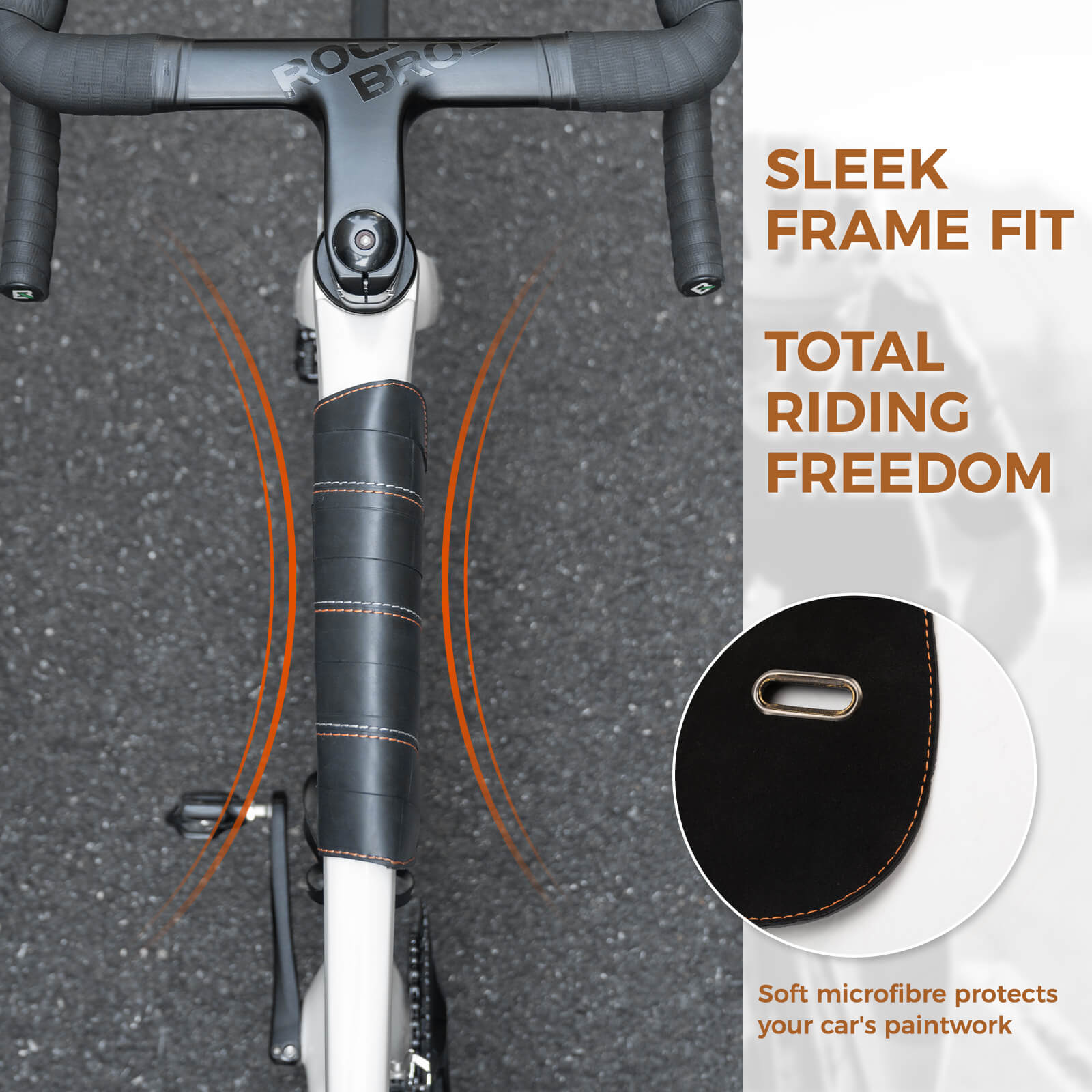 ROAD TO SKY Recycled Tire Bike Frame Bag - 0.5L - OVERLANDERS Outfitter