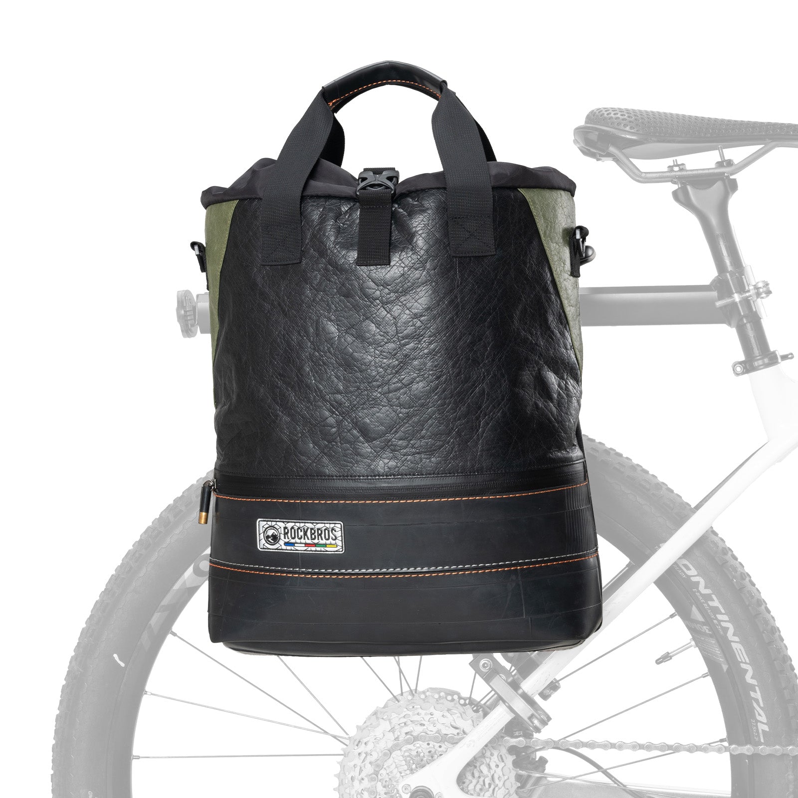 ROAD TO SKY Recycled Tire Bike Panniers - 12L - OVERLANDERS Outfitter