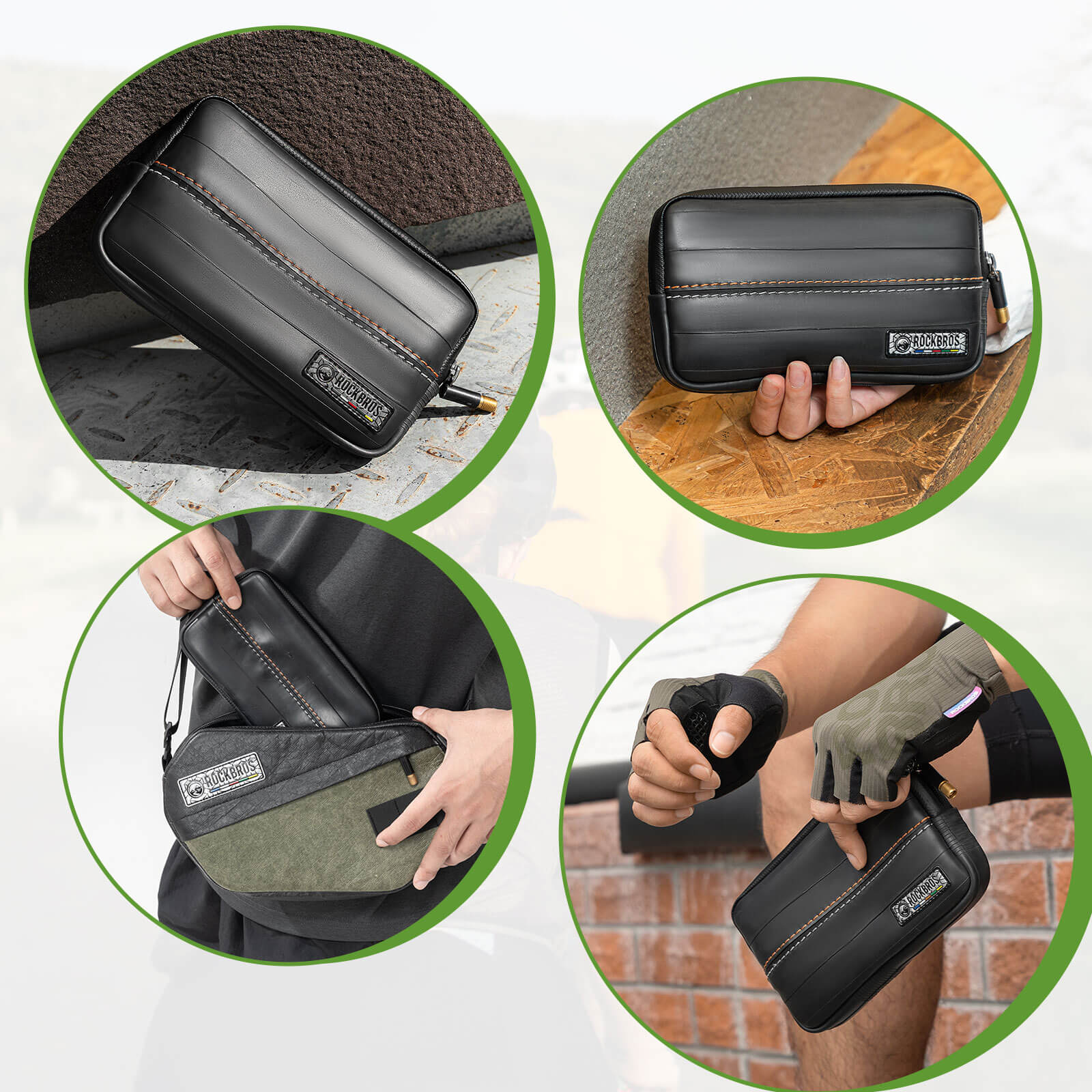 ROAD TO SKY Recycled Tire Bike Wallet - 0.4L - OVERLANDERS Outfitter