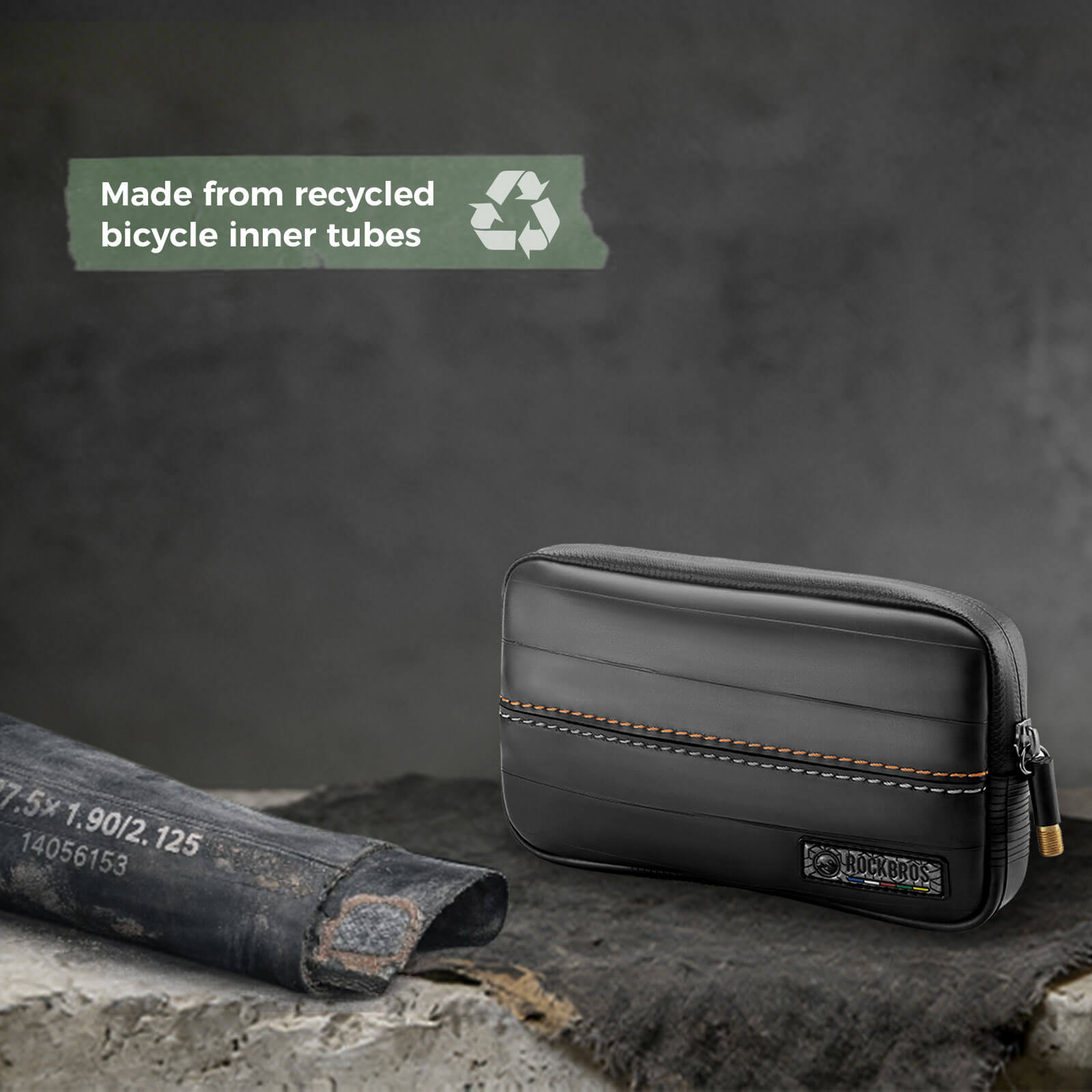 ROAD TO SKY Recycled Tire Bike Wallet - 0.4L - OVERLANDERS Outfitter