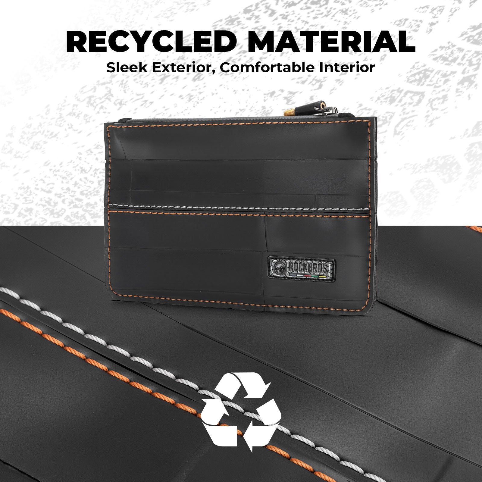 ROAD TO SKY Recycled Tire Bike Wallet - 0.7L - OVERLANDERS Outfitter