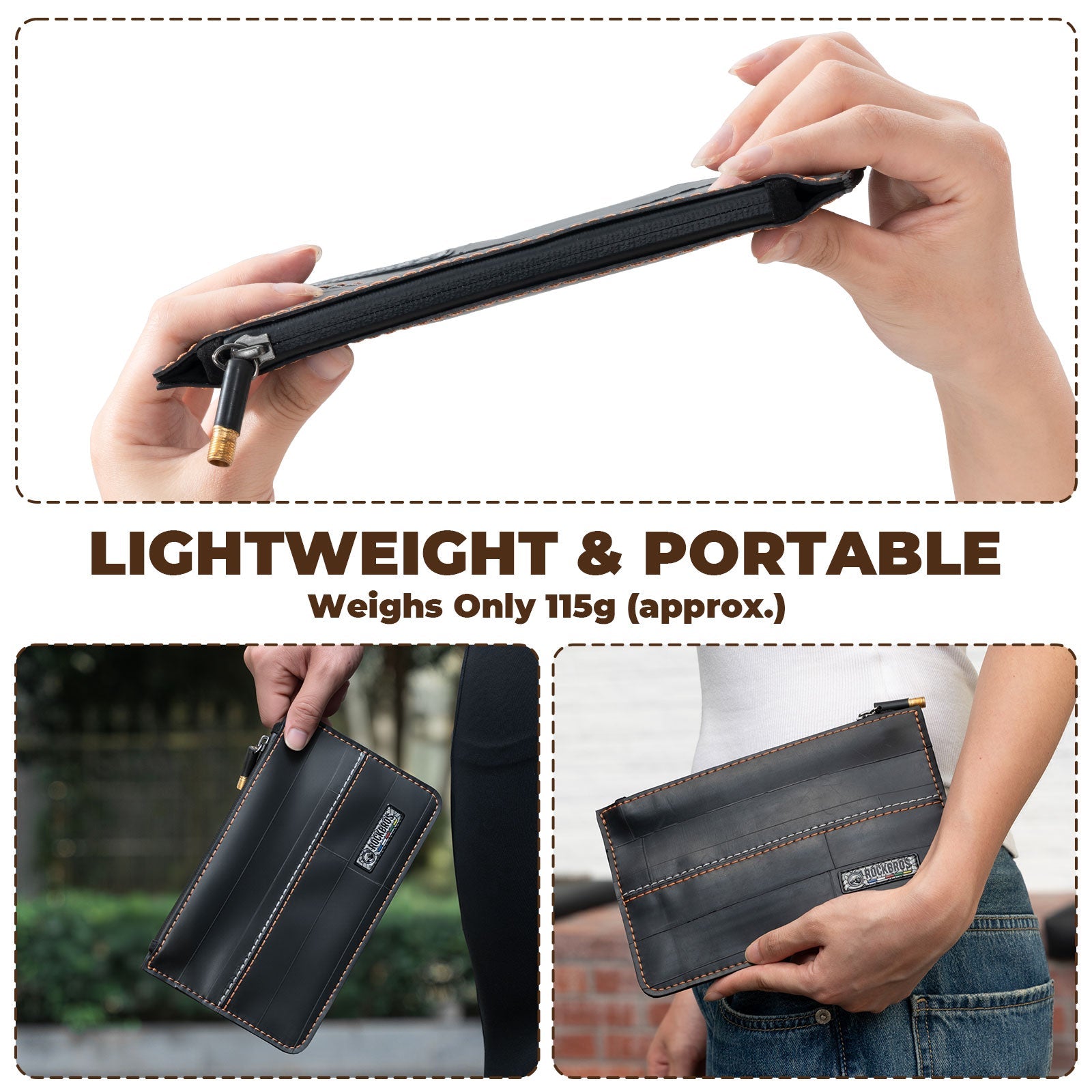 ROAD TO SKY Recycled Tire Bike Wallet - 0.7L - OVERLANDERS Outfitter