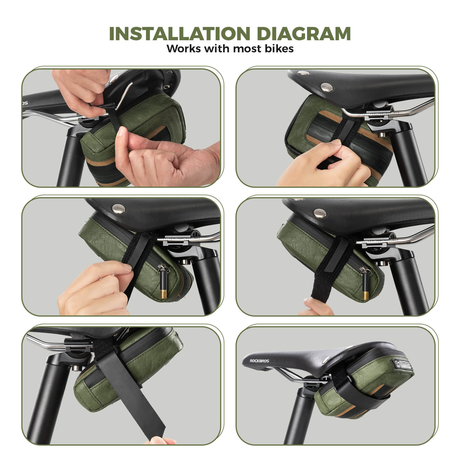 ROAD TO SKY Recycled Tire Mini Bike Saddle Bag - 0.4L - OVERLANDERS Outfitter