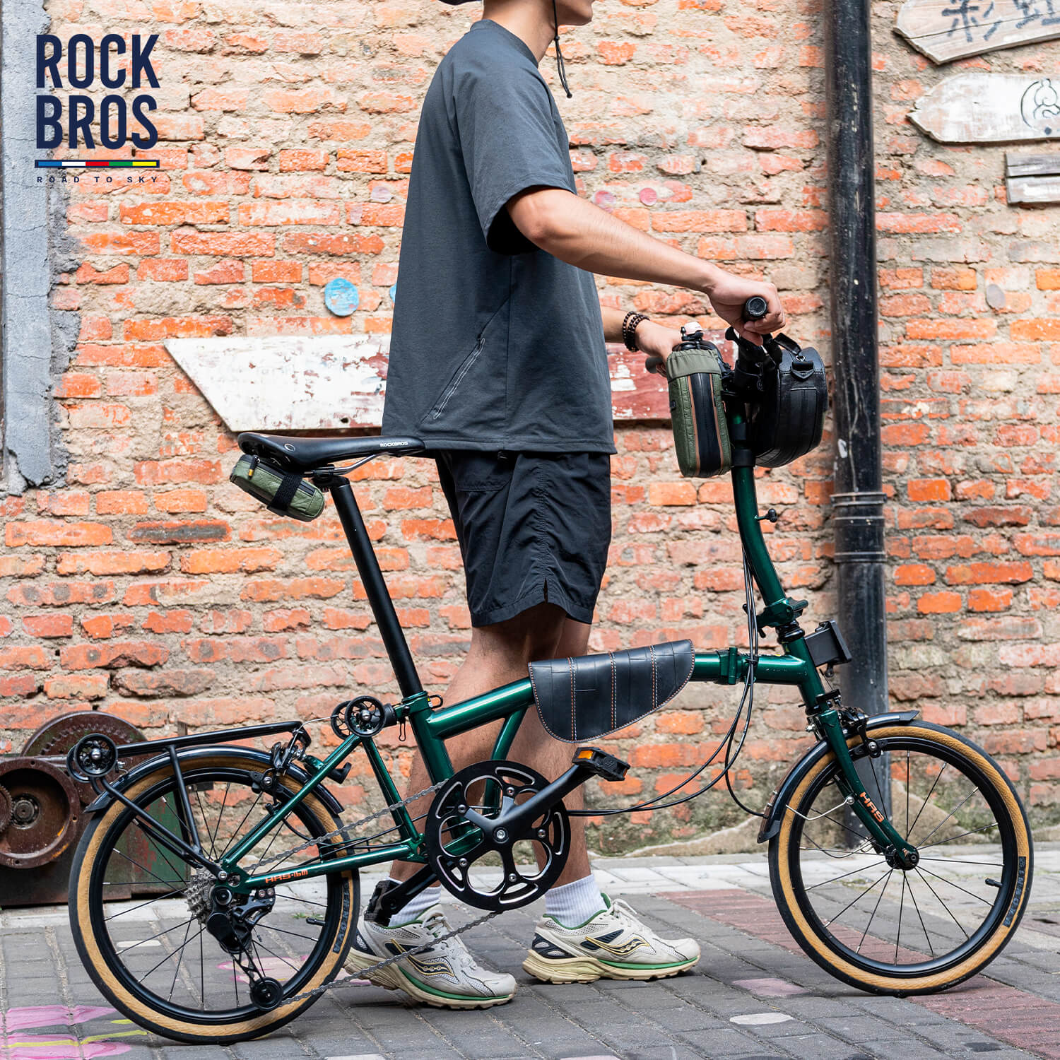 ROAD TO SKY Recycled Tire Bike Frame Bag - 0.5L - OVERLANDERS Outfitter
