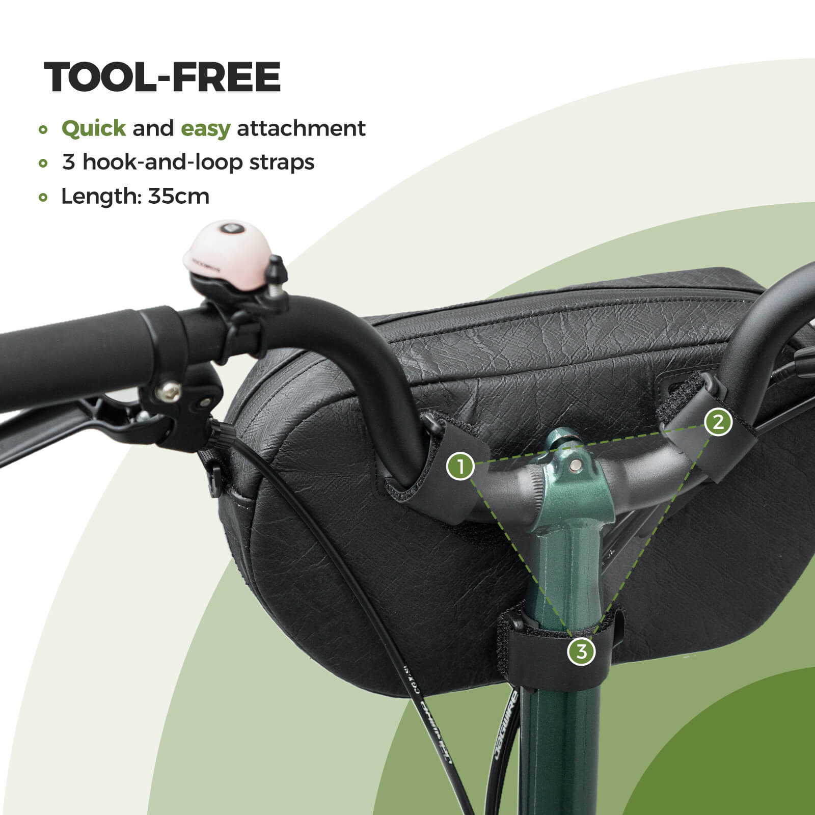 ROAD TO SKY Recycled Tire Bike Handlebar Bag - 2.5L - OVERLANDERS Outfitter