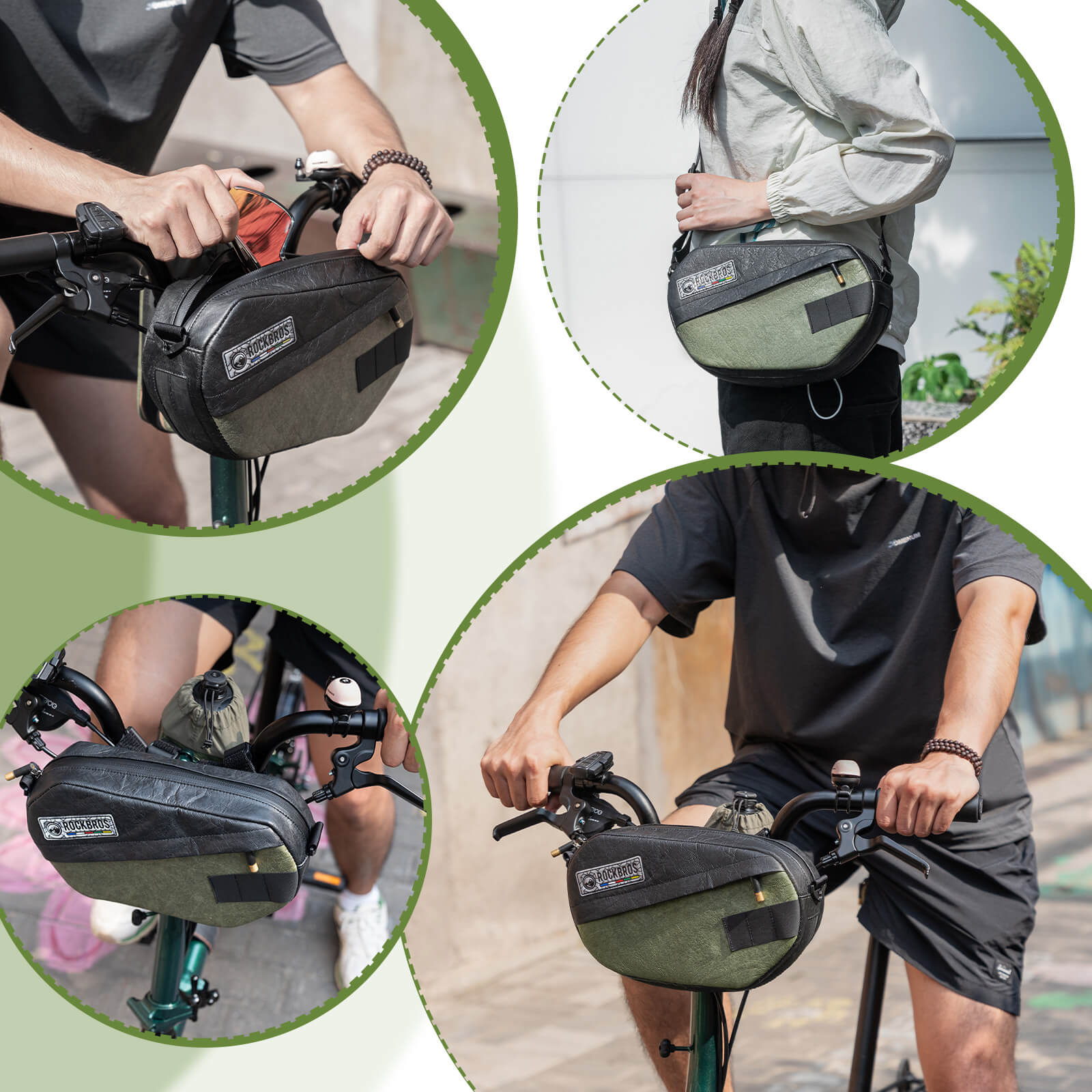 ROAD TO SKY Recycled Tire Bike Handlebar Bag - 2.5L - OVERLANDERS Outfitter