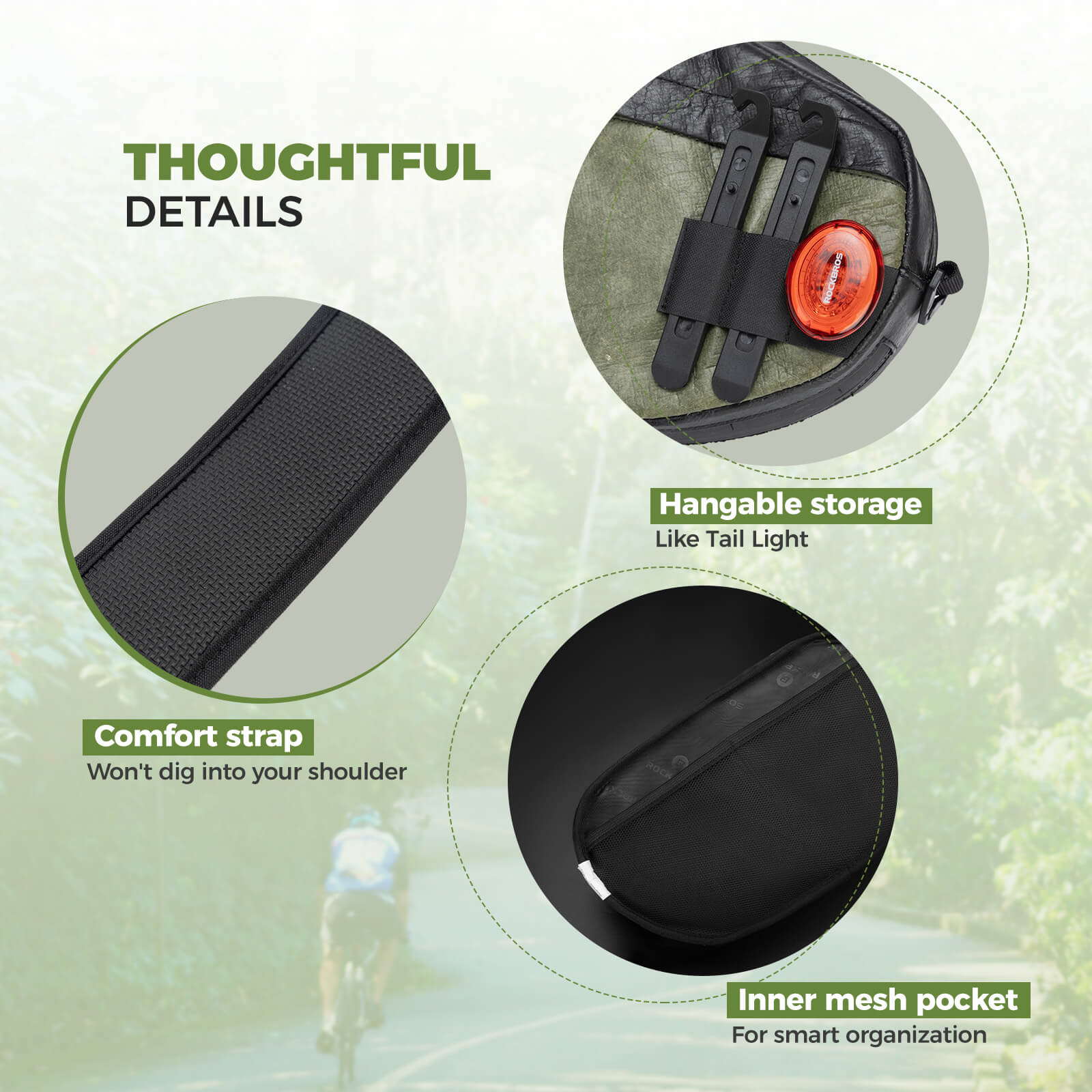 ROAD TO SKY Recycled Tire Bike Handlebar Bag - 2.5L - OVERLANDERS Outfitter