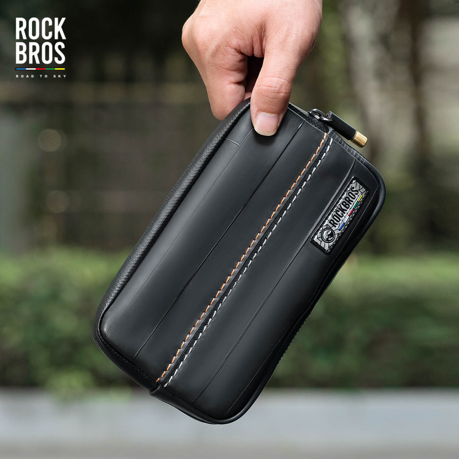 ROAD TO SKY Recycled Tire Bike Wallet - 0.4L - OVERLANDERS Outfitter