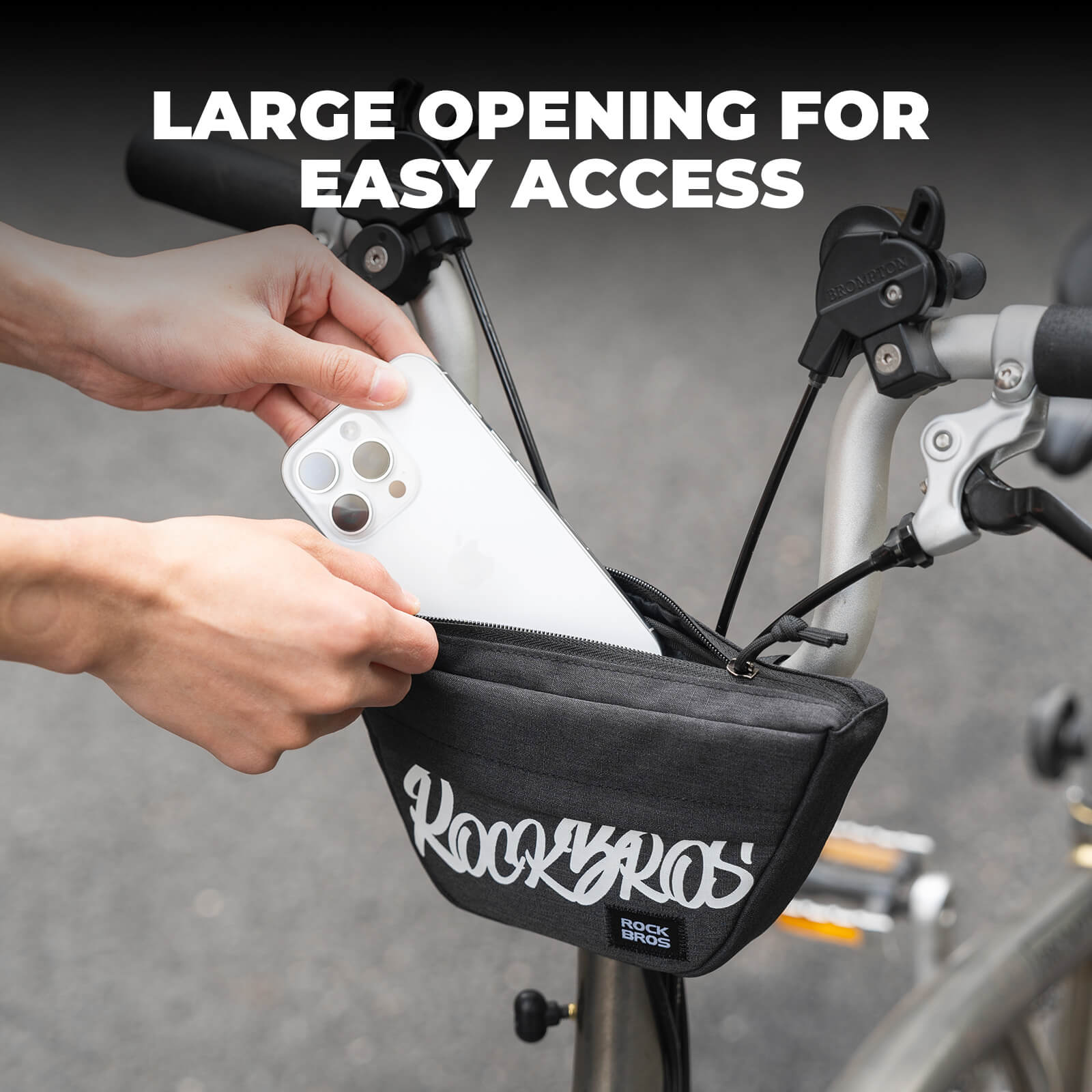 FlashRide Sketch Trapezoid Bike Handlebar Bag - 0.7L - OVERLANDERS Outfitter