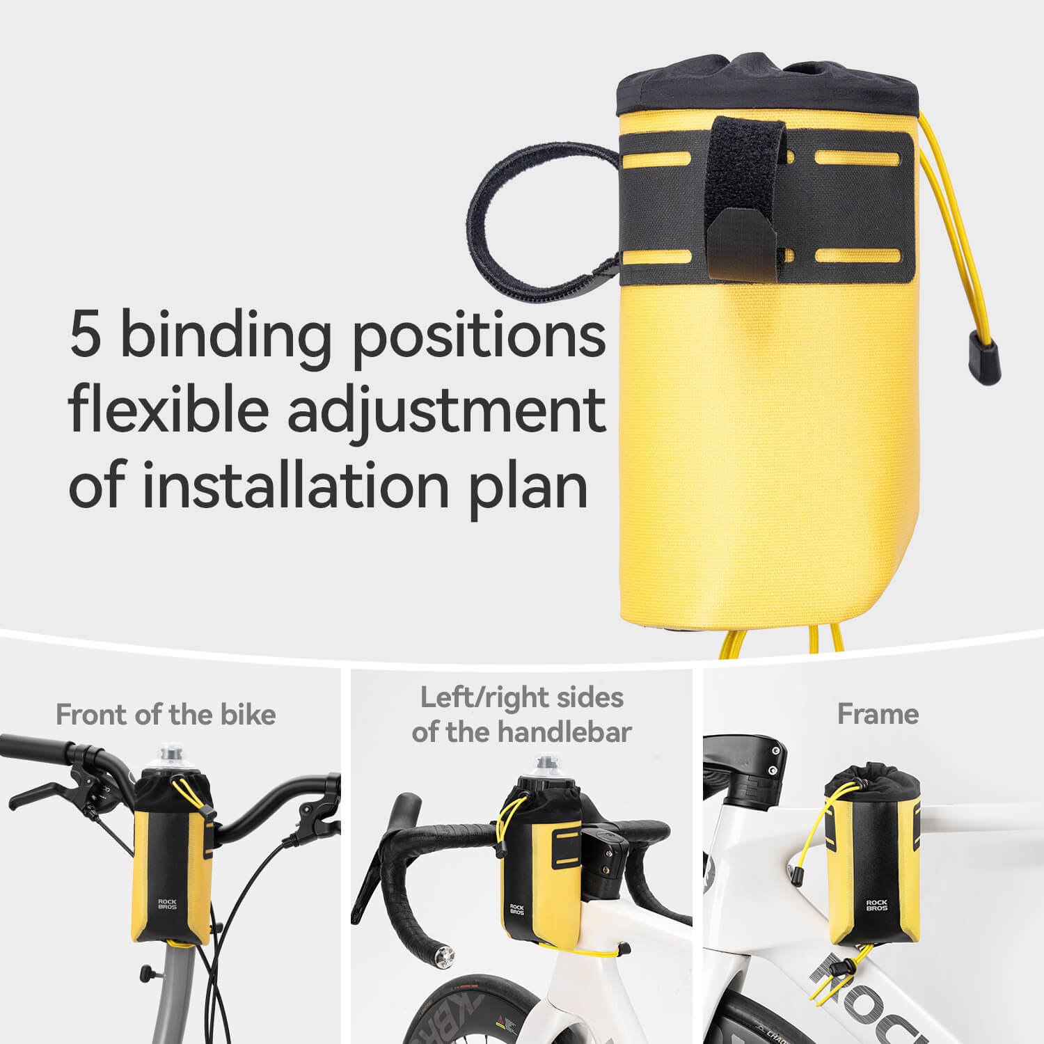 AS-162 100% Waterproof Bike Handlebar Bottle Bag - OVERLANDERS Outfitter