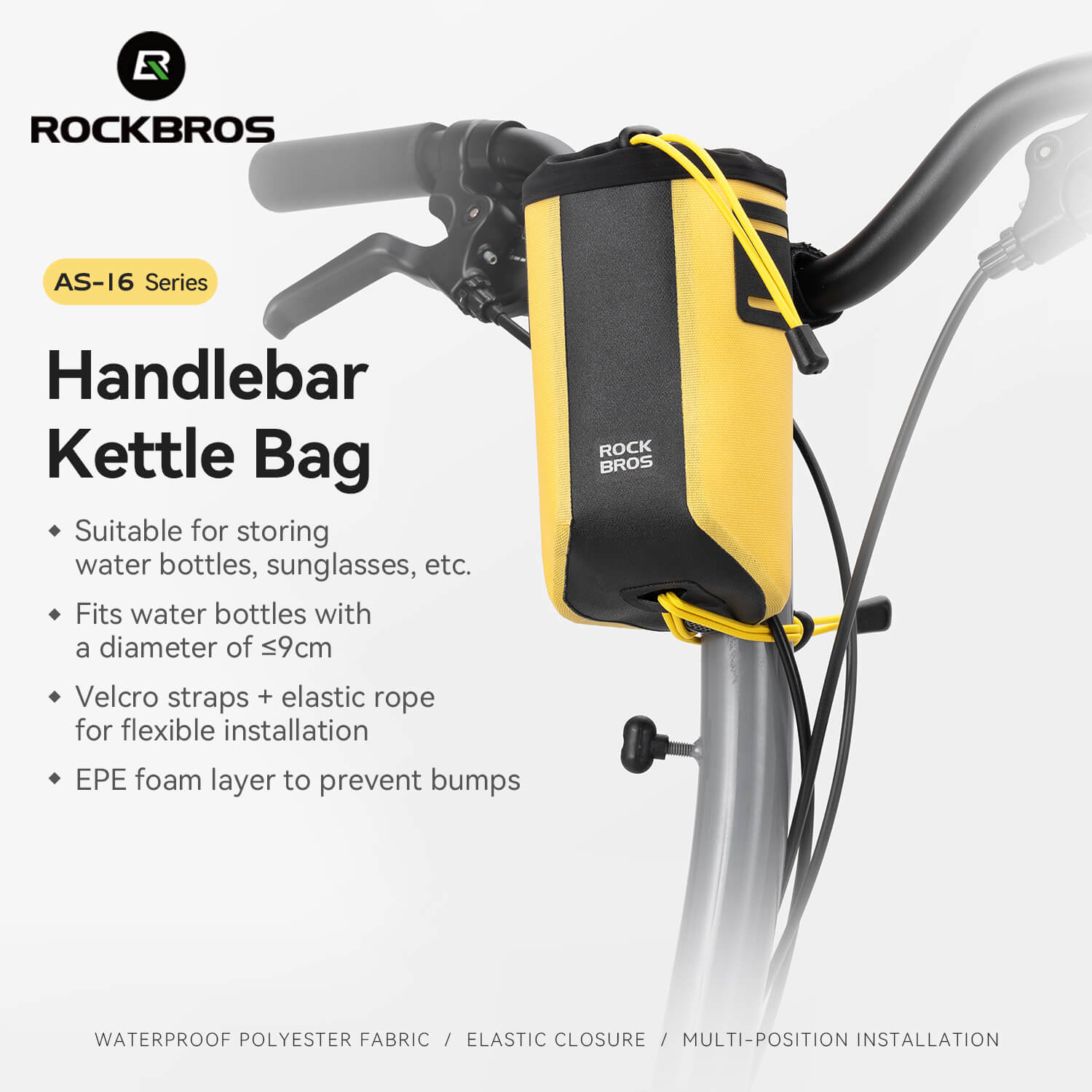 AS-162 100% Waterproof Bike Handlebar Bottle Bag - OVERLANDERS Outfitter